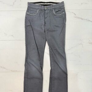 FAITH Gray Studded Women's Jeans